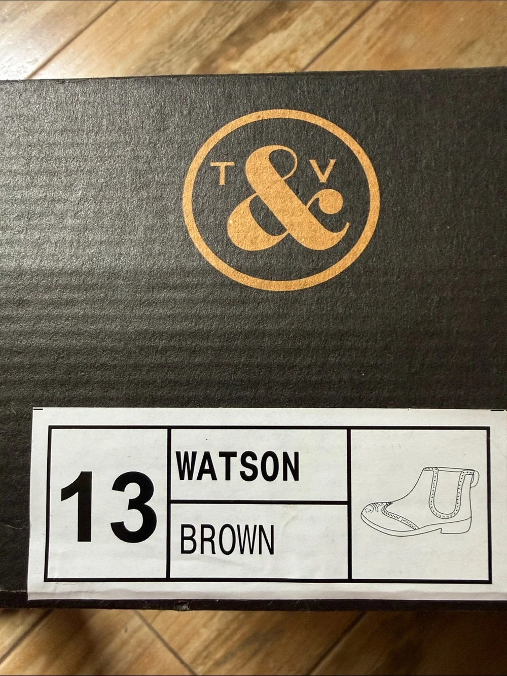 T&V Watson Men's Brown Leather Boots